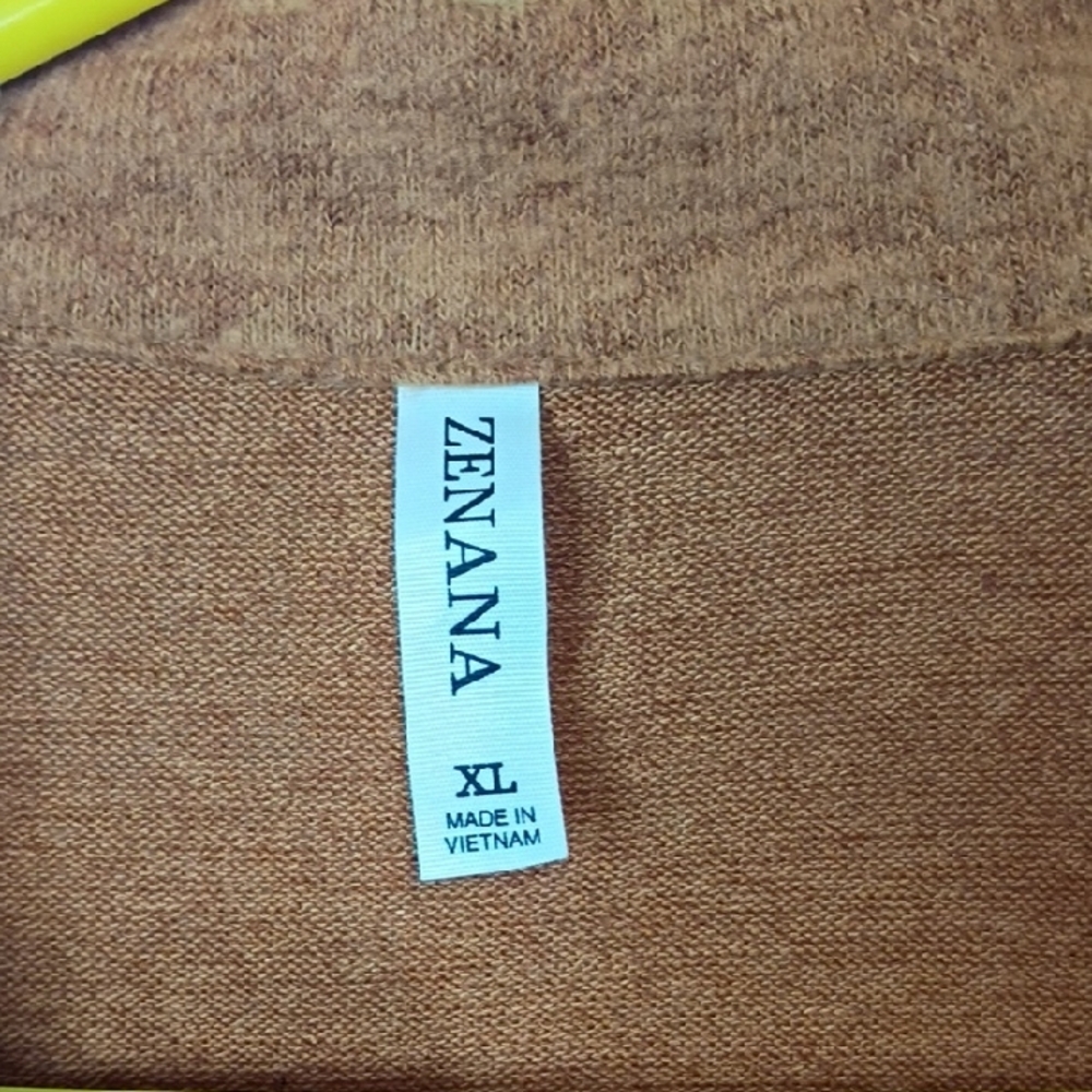 Zenena Women’s XL Jacket Cost  Rustic Orange Jacket Button-Up  Pockets - Picture 7 of 14